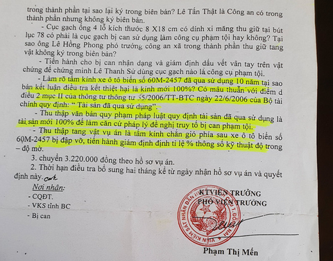 4 năm định giá kính xe hơi, 7 lần trả hồ sơ: Phạt 6 tháng tù, hưởng án treo - Ảnh 2. 4 năm định giá kính xe hơi, 7 lần trả hồ sơ: Phạt 6 tháng tù, hưởng án treo - Ảnh 2.
