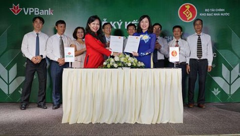 VPBank và Kho bạc Nhà nước ký thỏa thuận thu ngân sách và thanh toán điện tử - Ảnh 1. VPBank và Kho bạc Nhà nước ký thỏa thuận thu ngân sách và thanh toán điện tử - Ảnh 1.