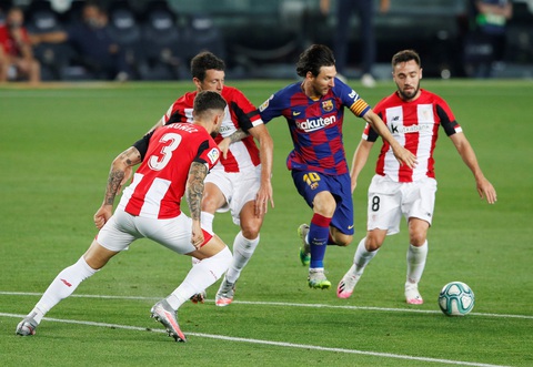 Messi ‘tịt ngòi’ trong ngày sinh nhật, Barcelona thắng chật vật Athletic Bilbao - Ảnh 1. Messi ‘tịt ngòi’ trong ngày sinh nhật, Barcelona thắng chật vật Athletic Bilbao - Ảnh 1.