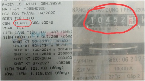 Chỉ số điện tăng vọt do nắng nóng vào buổi trưa nên ghi nhầm số! - Ảnh 1. Chỉ số điện tăng vọt do nắng nóng vào buổi trưa nên ghi nhầm số! - Ảnh 1.