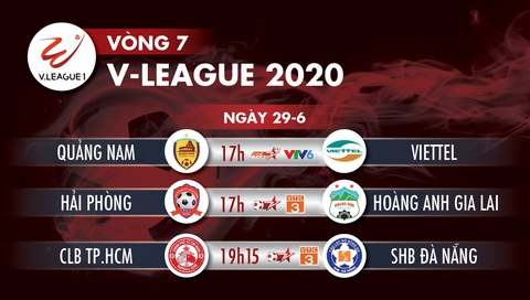 Lịch trực tiếp vòng 7 V-League ngày 29-6: Tâm điểm Lạch Tray và Thống Nhất - Ảnh 1. Lịch trực tiếp vòng 7 V-League ngày 29-6: Tâm điểm Lạch Tray và Thống Nhất - Ảnh 1.