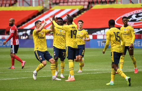 Thắng nghẹt thở Sheffield United ở phút bù giờ, Arsenal vào bán kết Cúp FA - Ảnh 1. Thắng nghẹt thở Sheffield United ở phút bù giờ, Arsenal vào bán kết Cúp FA - Ảnh 1.