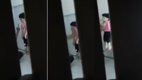 Xác minh clip cha dượng đánh, đập đầu trẻ vào tường - Ảnh 1. Xác minh clip cha dượng đánh, đập đầu trẻ vào tường - Ảnh 1.
