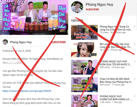 Phùng Ngọc Huy lên tiếng do bị giả mạo kênh YouTube lừa tiền ủng hộ bé Lavie - Ảnh 2. Phùng Ngọc Huy lên tiếng do bị giả mạo kênh YouTube lừa tiền ủng hộ bé Lavie - Ảnh 2.