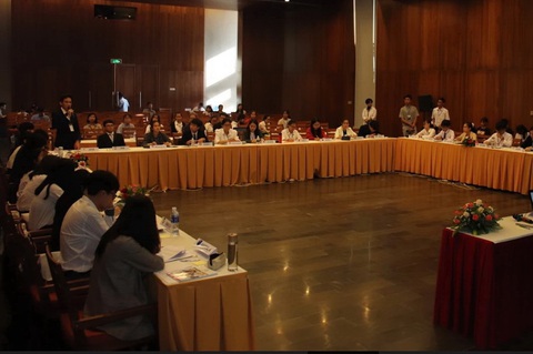 Học sinh mô phỏng Hội nghị Liên Hiệp Quốc - Ảnh 2. Học sinh mô phỏng Hội nghị Liên Hiệp Quốc - Ảnh 2.
