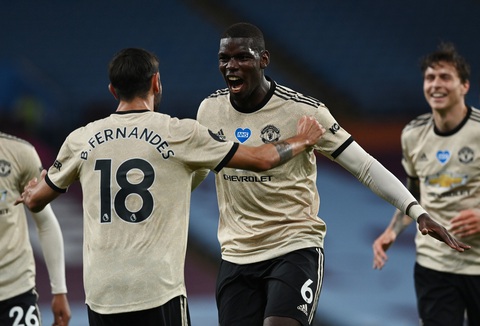 Bruno Fernandes, Paul Pogba cùng lập công, Man Utd nối dài mạch thắng - Ảnh 1. Bruno Fernandes, Paul Pogba cùng lập công, Man Utd nối dài mạch thắng - Ảnh 1.