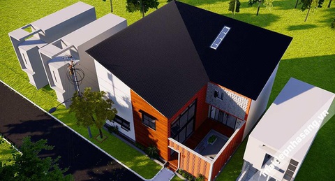 Bộ sưu tập những mẫu nhà lợp tôn lạnh màu vạn người mê - Ảnh 2. Bộ sưu tập những mẫu nhà lợp tôn lạnh màu vạn người mê - Ảnh 2.