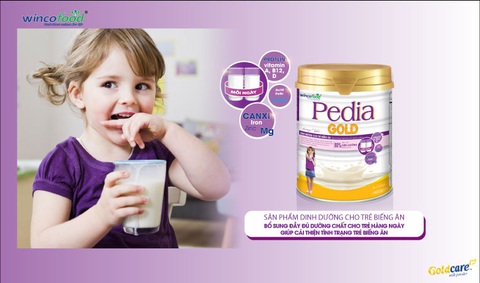 Pedia Gold (Wincofood) – Mẹ hết nỗi lo trẻ biếng ăn - Ảnh 1. Pedia Gold (Wincofood) – Mẹ hết nỗi lo trẻ biếng ăn - Ảnh 1.