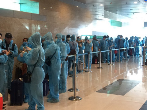 Hơn 240 người Việt từ Singapore đã về đến Tân Sơn Nhất - Ảnh 1. Hơn 240 người Việt từ Singapore đã về đến Tân Sơn Nhất - Ảnh 1.