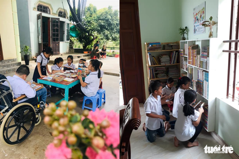 Ông chủ 8 tuổi mở thư viện sách miễn phí - Ảnh 3. Ông chủ 8 tuổi mở thư viện sách miễn phí - Ảnh 3.