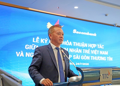 Sacombank ‘bắt tay’ với Hội doanh nhân trẻ, ưu đãi phí cho doanh nghiệp hội viên - Ảnh 1. Sacombank ‘bắt tay’ với Hội doanh nhân trẻ, ưu đãi phí cho doanh nghiệp hội viên - Ảnh 1.