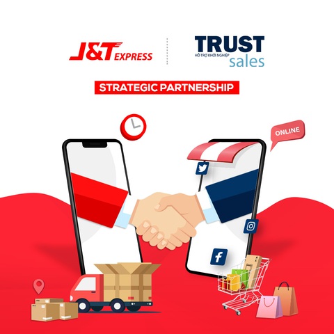 Chuyển phát nhanh J&T Express bắt tay cùng TrustSales - Ảnh 1. Chuyển phát nhanh J&T Express bắt tay cùng TrustSales - Ảnh 1.