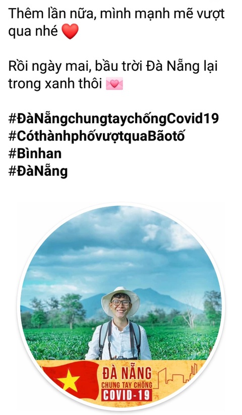 Người Đà Nẵng thay avatar, động viên nhau vượt qua COVID-19 - Ảnh 2. Người Đà Nẵng thay avatar, động viên nhau vượt qua COVID-19 - Ảnh 2.