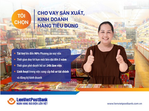LienVietPostBank triển khai chương trình thúc đẩy sản xuất kinh doanh hàng tiêu dùng - Ảnh 1. LienVietPostBank triển khai chương trình thúc đẩy sản xuất kinh doanh hàng tiêu dùng - Ảnh 1.