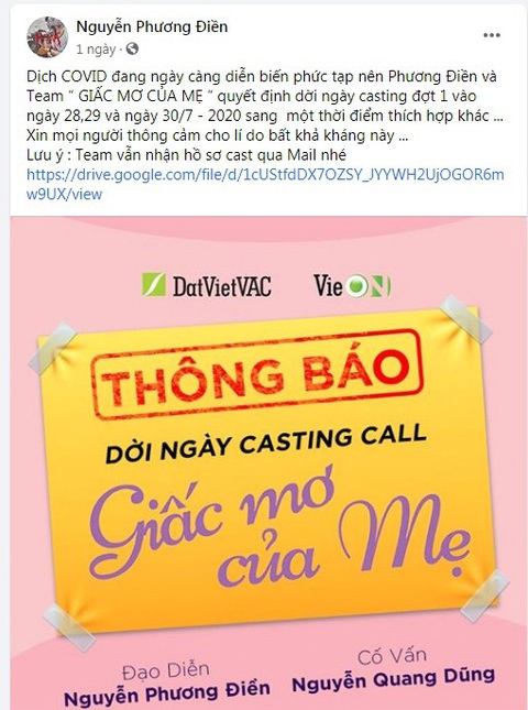 Dịch COVID-19: Đoàn phim hoạt động như doanh trại quân đội, ngưng casting - Ảnh 2. Dịch COVID-19: Đoàn phim hoạt động như doanh trại quân đội, ngưng casting - Ảnh 2.
