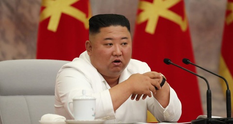 Ông Kim Jong Un tái xuất sau 3 tuần, chỉ đạo cuộc họp chống dịch COVID-19 - Ảnh 1. Ông Kim Jong Un tái xuất sau 3 tuần, chỉ đạo cuộc họp chống dịch COVID-19 - Ảnh 1.