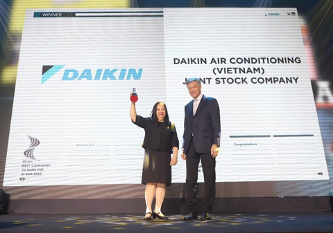 Daikin Việt Nam đoạt giải Nơi làm việc tốt nhất châu Á - Ảnh 1. Daikin Việt Nam đoạt giải Nơi làm việc tốt nhất châu Á - Ảnh 1.