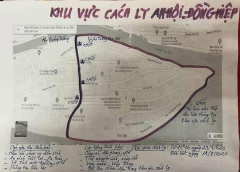 Hội An phong tỏa một tuyến phố trung tâm vì có người nhiễm COVID-19 - Ảnh 1. Hội An phong tỏa một tuyến phố trung tâm vì có người nhiễm COVID-19 - Ảnh 1.