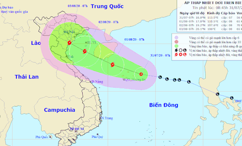 Vùng áp thấp trên biển Đông đã mạnh lên thành áp thấp nhiệt đới - Ảnh 1. Vùng áp thấp trên biển Đông đã mạnh lên thành áp thấp nhiệt đới - Ảnh 1.