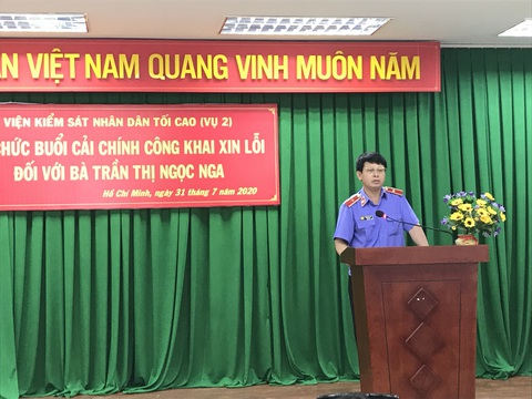 Viện KSND tối cao xin lỗi vì gây oan sai cho luật gia Trần Thị Ngọc Nga - Ảnh 2. Viện KSND tối cao xin lỗi vì gây oan sai cho luật gia Trần Thị Ngọc Nga - Ảnh 2.