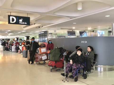 Thêm hơn 350 người Việt từ Úc, New Zealand về tới Tân Sơn Nhất - Ảnh 1. Thêm hơn 350 người Việt từ Úc, New Zealand về tới Tân Sơn Nhất - Ảnh 1.