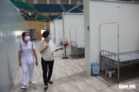 Vận hành thử bệnh viện dã chiến ở cung thể thao Tiên Sơn - Ảnh 2. Vận hành thử bệnh viện dã chiến ở cung thể thao Tiên Sơn - Ảnh 2.