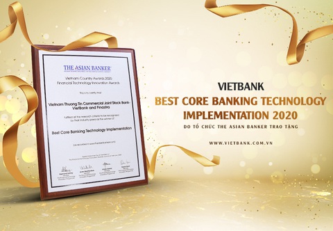 Vietbank được The Asian Vietnam Awards vinh danh giải thưởng công nghệ NH lõi tốt nhất năm 2020 - Ảnh 1. Vietbank được The Asian Vietnam Awards vinh danh giải thưởng công nghệ NH lõi tốt nhất năm 2020 - Ảnh 1.