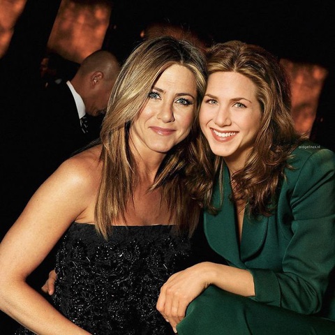 Jennifer Aniston, Tom Hanks, Brad Pitt, Johnny Depp... khoác vai chính mình thời trẻ - Ảnh 2. Jennifer Aniston, Tom Hanks, Brad Pitt, Johnny Depp... khoác vai chính mình thời trẻ - Ảnh 2.