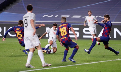 Messi lại vuốt mặt và những khoảnh khắc ấn tượng trận Bayern vùi dập Barca - Ảnh 16. Messi lại vuốt mặt và những khoảnh khắc ấn tượng trận Bayern vùi dập Barca - Ảnh 16.