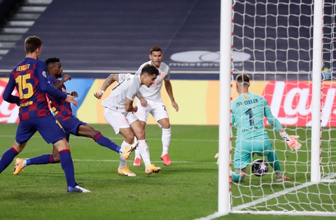 Messi lại vuốt mặt và những khoảnh khắc ấn tượng trận Bayern vùi dập Barca - Ảnh 18. Messi lại vuốt mặt và những khoảnh khắc ấn tượng trận Bayern vùi dập Barca - Ảnh 18.
