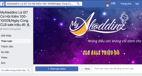 Cảnh giác ứng dụng tiền ảo đa cấp My Aladdinz - Ảnh 1. Cảnh giác ứng dụng tiền ảo đa cấp My Aladdinz - Ảnh 1.