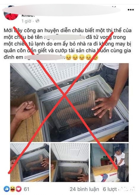 Bịa chuyện thiếu niên bị giết, giấu xác trong tủ đông lạnh - Ảnh 2. Bịa chuyện thiếu niên bị giết, giấu xác trong tủ đông lạnh - Ảnh 2.