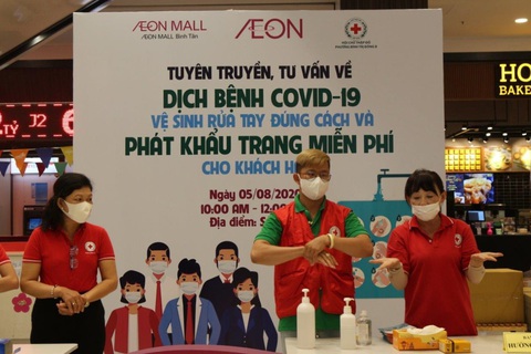 AEON Việt Nam nỗ lực phòng dịch để đem đến môi trường mua sắm an toàn - Ảnh 3. AEON Việt Nam nỗ lực phòng dịch để đem đến môi trường mua sắm an toàn - Ảnh 3.