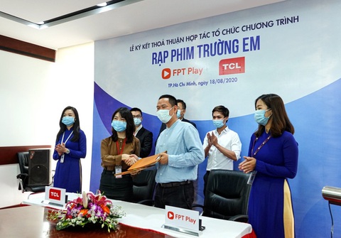 FPT Telecom và TCL Vietnam cùng khởi động Rạp phim trường em - Ảnh 1. FPT Telecom và TCL Vietnam cùng khởi động Rạp phim trường em - Ảnh 1.