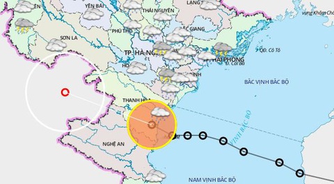 Bão đã suy yếu thành áp thấp, đề phòng mưa lớn, lở đất - Ảnh 1. Bão đã suy yếu thành áp thấp, đề phòng mưa lớn, lở đất - Ảnh 1.