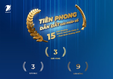 VNPT đạt 15 giải thưởng tại Stevie Awards châu Á - Thái Bình Dương 2020 - Ảnh 1. VNPT đạt 15 giải thưởng tại Stevie Awards châu Á - Thái Bình Dương 2020 - Ảnh 1.