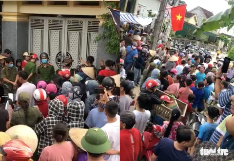 Cả xóm rần rần coi cảnh dựng rạp réo nợ nguyên phó trưởng công an huyện - Ảnh 1. Cả xóm rần rần coi cảnh dựng rạp réo nợ nguyên phó trưởng công an huyện - Ảnh 1.