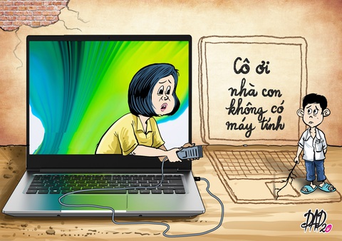 Học sinh nghèo học trực tuyến ra sao? - Ảnh 1. Học sinh nghèo học trực tuyến ra sao? - Ảnh 1.