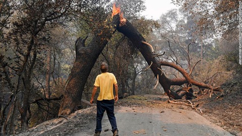Sét đánh gây 560 đám cháy rừng khắp California, cứu hỏa chật vật vì thiếu người - Ảnh 7. Sét đánh gây 560 đám cháy rừng khắp California, cứu hỏa chật vật vì thiếu người - Ảnh 7.