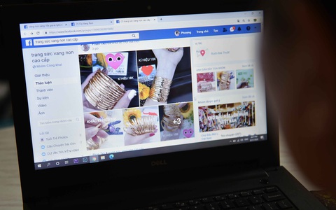 Nở rộ bán trang sức vàng non online - Ảnh 1. Nở rộ bán trang sức vàng non online - Ảnh 1.