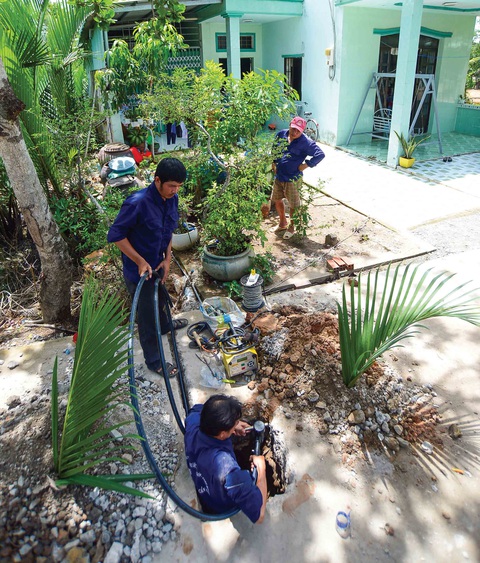 Băng sông Soài Rạp, nước sạch về Cần Giờ - Ảnh 2. Băng sông Soài Rạp, nước sạch về Cần Giờ - Ảnh 2.