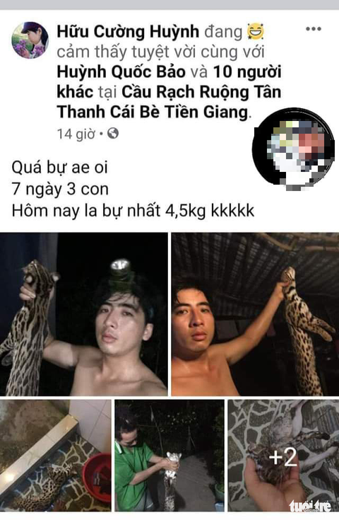 Giết động vật hoang dã rồi lên Facebook khoe chiến tích - Ảnh 1. Giết động vật hoang dã rồi lên Facebook khoe chiến tích - Ảnh 1.