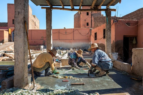 Những xưởng thuộc da truyền thống đẹp như họa phẩm ở Morocco - Ảnh 5. Những xưởng thuộc da truyền thống đẹp như họa phẩm ở Morocco - Ảnh 5.