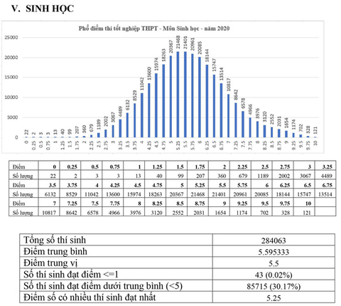 Phổ điểm các môn thi tốt nghiệp THPT 2020 tập trung ở khoảng 5,5-7,5 điểm - Ảnh 6. Phổ điểm các môn thi tốt nghiệp THPT 2020 tập trung ở khoảng 5,5-7,5 điểm - Ảnh 6.