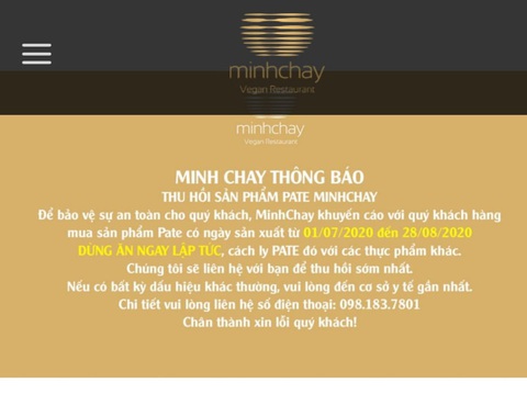 TP.HCM: 7 bệnh nhân ăn pate Minh Chay nhập viện, 5 người thở máy và bị liệt - Ảnh 3. TP.HCM: 7 bệnh nhân ăn pate Minh Chay nhập viện, 5 người thở máy và bị liệt - Ảnh 3.