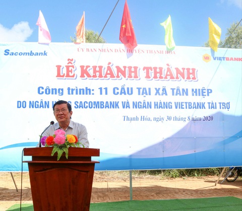 Vietbank tài trợ 5 tỉ đồng xây 6 cầu ở xã biên giới tỉnh Long An - Ảnh 1. Vietbank tài trợ 5 tỉ đồng xây 6 cầu ở xã biên giới tỉnh Long An - Ảnh 1.