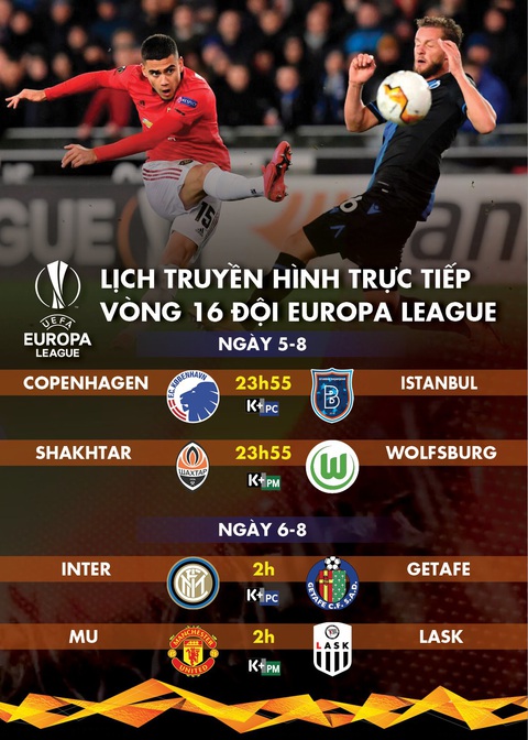 Lịch trực tiếp vòng 16 đội Europa League: Man United - LASK - Ảnh 1. Lịch trực tiếp vòng 16 đội Europa League: Man United - LASK - Ảnh 1.