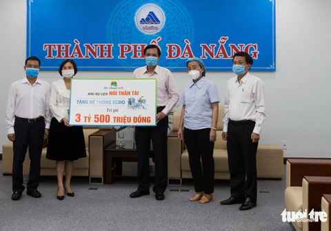 2 lần dừng hoạt động vì COVID-19, khu du lịch vẫn ‘tiếp sức’ Đà Nẵng máy ECMO 3,5 tỉ đồng - Ảnh 1. 2 lần dừng hoạt động vì COVID-19, khu du lịch vẫn ‘tiếp sức’ Đà Nẵng máy ECMO 3,5 tỉ đồng - Ảnh 1.
