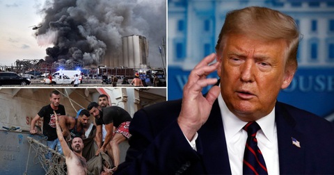 Tổng thống Trump nói nổ lớn ở Lebanon giống một vụ tấn công khủng khiếp - Ảnh 1. Tổng thống Trump nói nổ lớn ở Lebanon giống một vụ tấn công khủng khiếp - Ảnh 1.