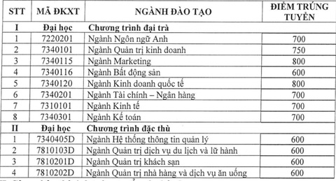 Điểm chuẩn đại học Tài chính - marketing, cao đẳng Kinh tế đối ngoại, Cao Thắng - Ảnh 2. Điểm chuẩn đại học Tài chính - marketing, cao đẳng Kinh tế đối ngoại, Cao Thắng - Ảnh 2.